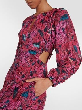 Ulla Johnson Helia printed cotton blend midi dress size 12. Fits size US L